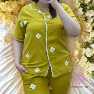 Pyjama Stylé été - motif cœur